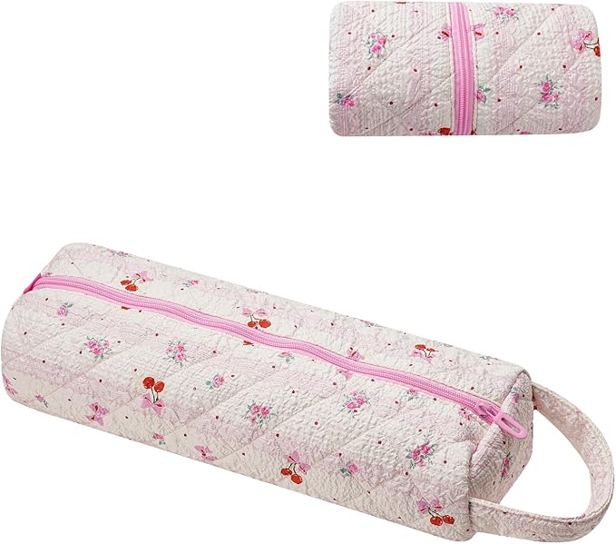 Quilted Hair Tools Travel Bag，Hair Styling Accessories Storage Case by RSRSLEII