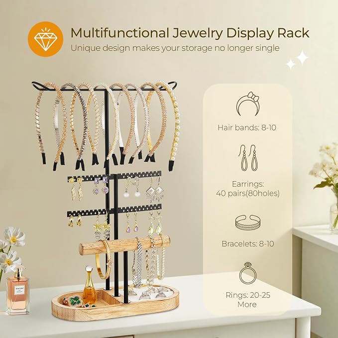 3 Tiers Jewelry Organizer, Earring Holder Organizer - Image 3