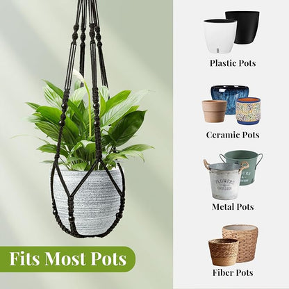 LEWESU Macrame Plant Hanger Indoor Set of 2 - Image 7