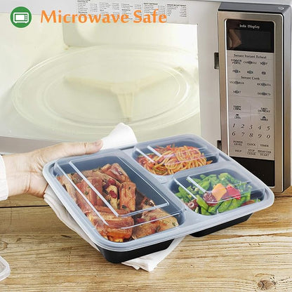 Enther Meal Prep Containers 36oz 3 Compartment - Image 5
