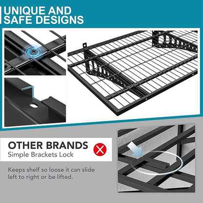 2-Pack 2×3ft Garage Wall Shelving, 24×36 inches Heavy Duty Wall Mounted Shelves - Image 5