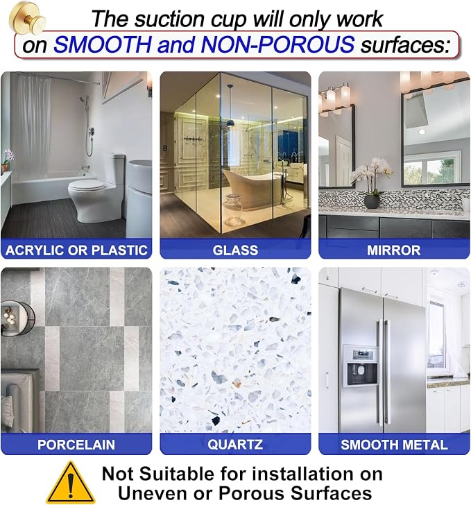 Bntuk Suction Cup Hooks for Shower, Removable Towel Hooks for Bathroom Window - Image 5
