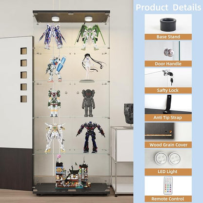 Beauty4U Glass Display Cabinet - Image 4