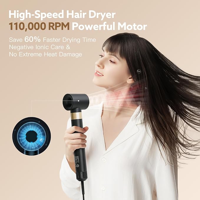 WeBeauty 5-in-1 High-Speed Hair Dryer Brush - Image 3