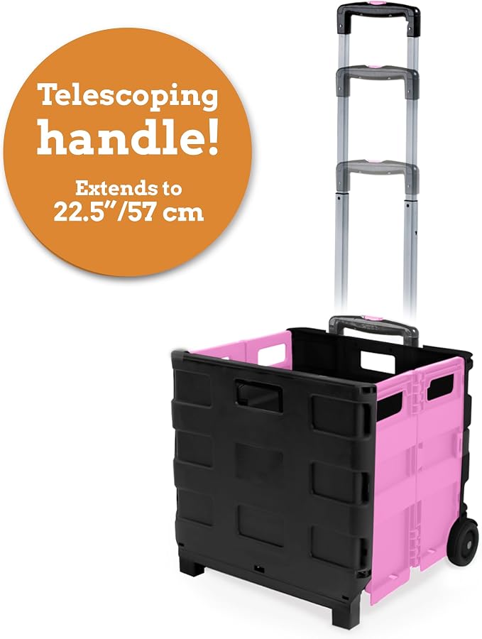 Ultra-Slim Rolling Collapsible Storage Pack-N-Roll Utility-carts, - Image 4
