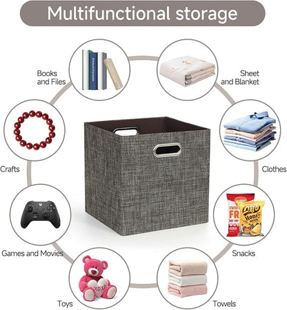 Posprica Storage Basket Bins, 13×13 Foldable Storage Boxes Containers - Image 5