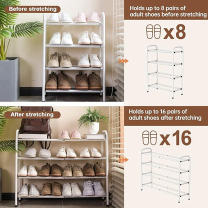 Gonfoam Expandable 4-Tier Shoe Rack - Image 6