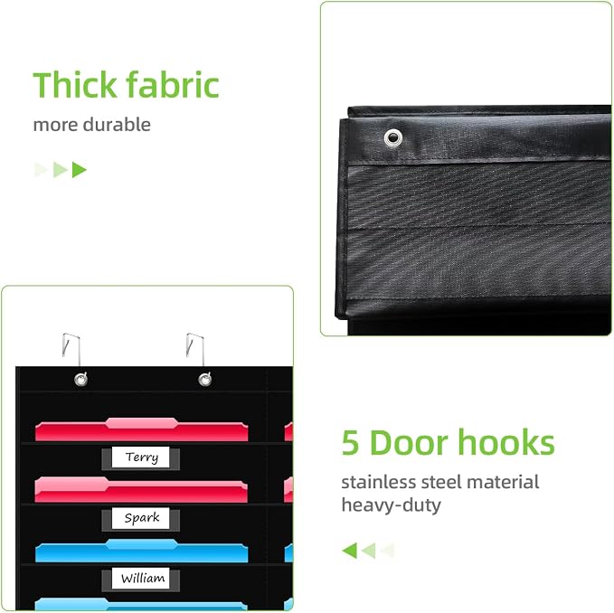 REGELETO 36 Pockets File Storage Pocket Chart - Image 7
