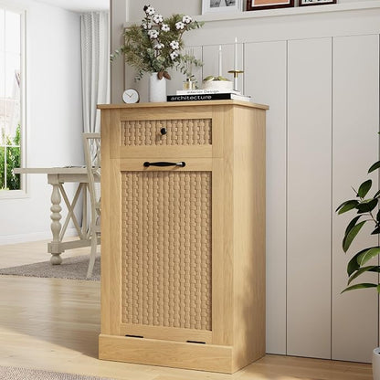 Tilt Out Laundry Hamper Cabinet, 10 Gallon Laundry Cabinet - Image 3