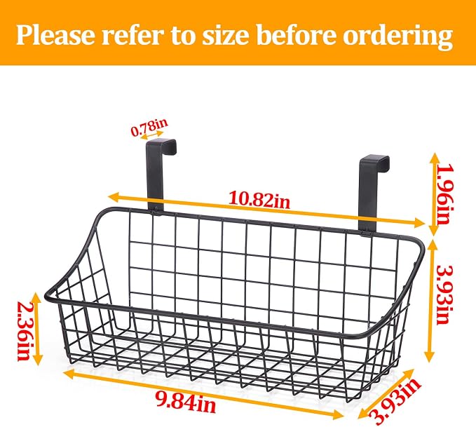 LeleCAT Cabinet Door Organizer Basket - Image 2