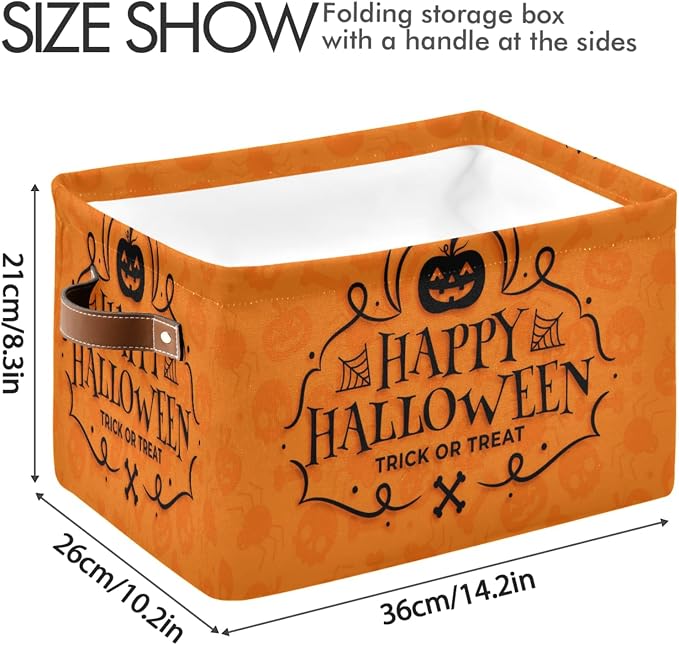 Halloween Pumpkin Foldable Storage Basket - Image 3