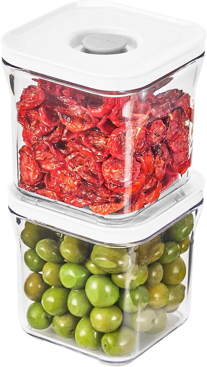 VAKUEN Premium Airtight Food Storage Containers, Smart One-Click Seal Lid by Vakuen