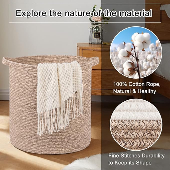OIAHOMY 80L Laundry Hamper, Storage Basket - Image 5