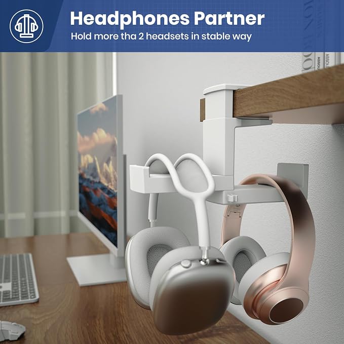 Dual Headphone Stand Holder - Image 2