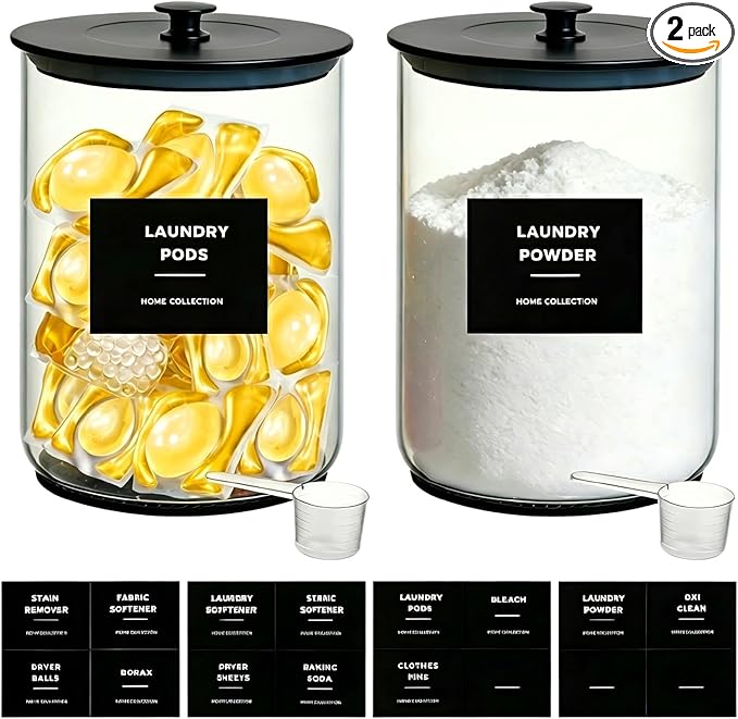 1 Gallon Glass Laundry Detergent Dispenser by Unknown