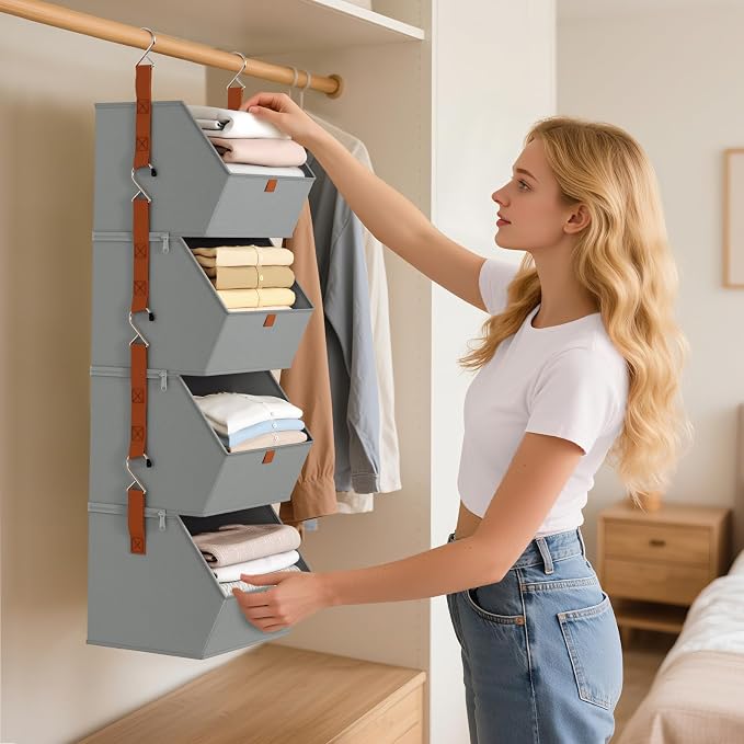 Hanging Closet Organizer 4 Tier - Image 6