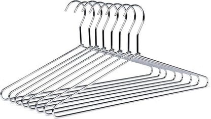 Amber Home 10 Pack Heavy Duty Metal Coat Hangers, Suit & Pants by AmberHome