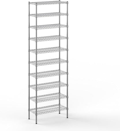 14" Deep x 30" Wide x 96" Height Wire Shelving Kit | 10-Tier | NSF Commercial by Regal+Altair