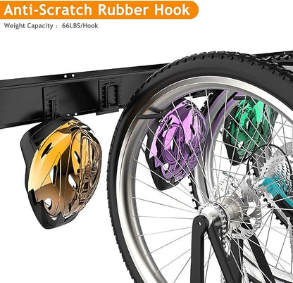 TORACK Bike Storage Rack, 6 Bike Racks & 5 Hooks - Image 4
