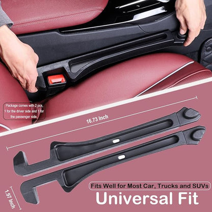 Car Seat Gap Filler 2 Pack, Auto Seat Side Gap Filler Organizer - Image 7