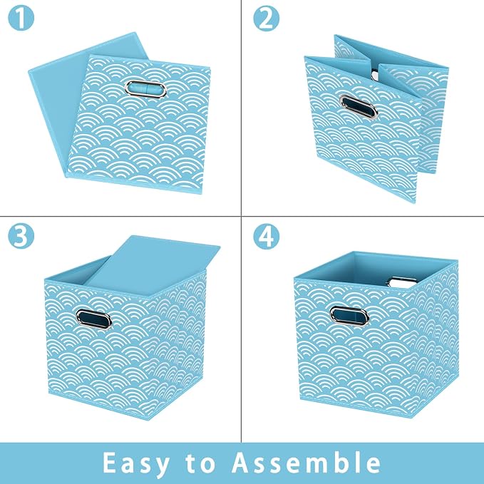 Fabric storage bins Cubes, Fabric Cube Organizer - Image 6