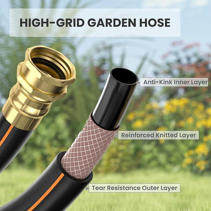 Giraffe Tools Retractable Garden Hose Reel 1/2 Inch x 100 ft, Super Heavy Duty - Image 5