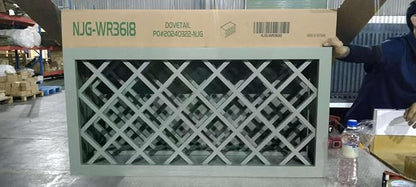 Solid Wood RTA Wine Bottle Rack Wall Cabinet - Image 6
