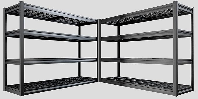67" W Garage Shelving Heavy Duty, Commercial Metal Shelves by PMKES