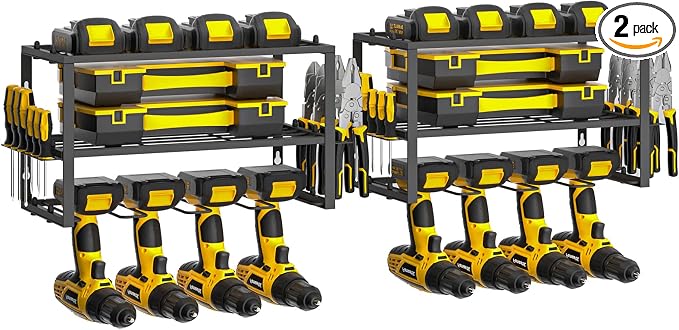 Spacecare Power Tool Organizer- Power Drill Tool Holder- Heavy Duty Tool Shelf by SPACECARE