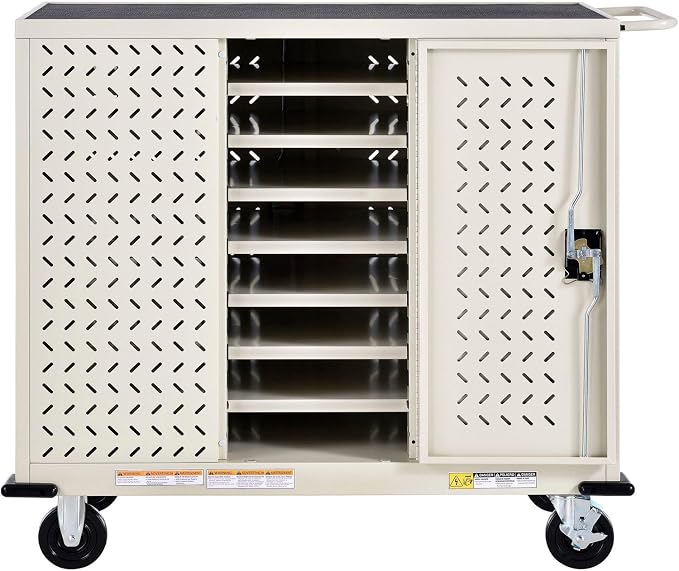 Global Industrial Mobile Storage & Charging Cart, 24 Laptop & Chromebook Device - Image 2