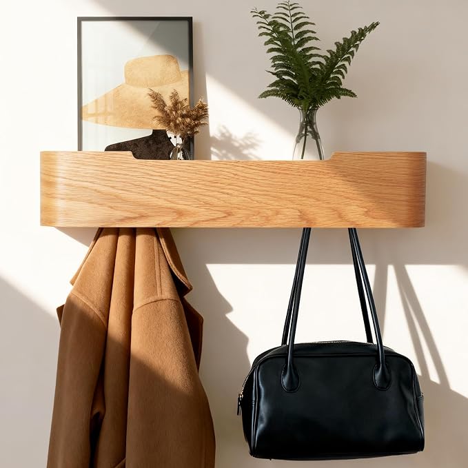 Wall Coat Rack Floating Shelves Modern Coat Rack Wall Mount by FURNAWAY