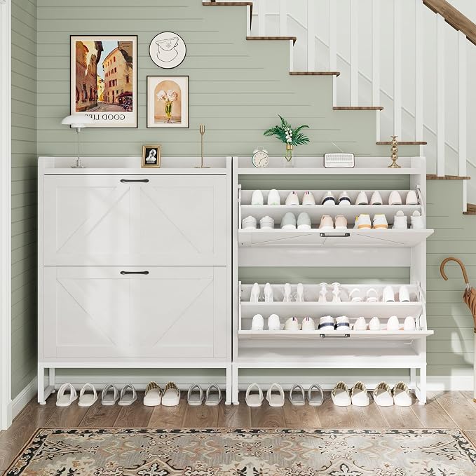 GRUSIGN Shoe Cabinet, Shoe Storage Cabinet - Image 6
