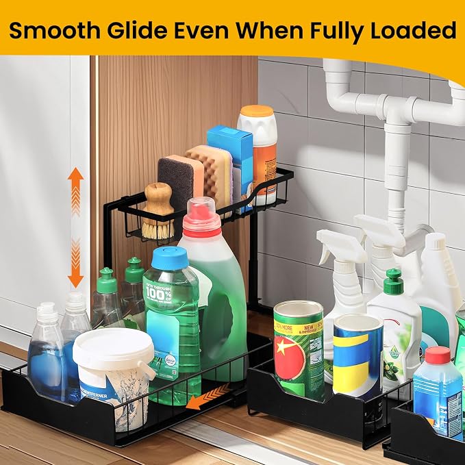 3 Pack, Under Sink Organizer 2-Tier - Image 4