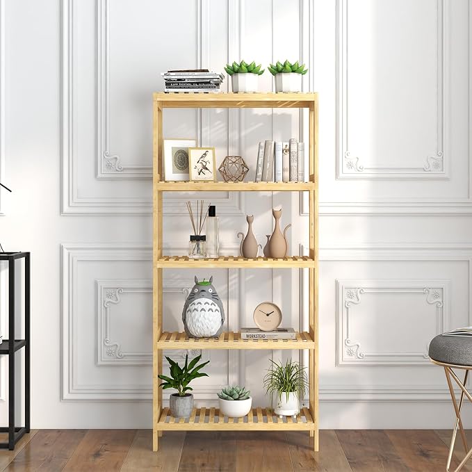 Bamboo Rack, Adjustable Bamboo Shelf, Bathroom Living Room - Image 8