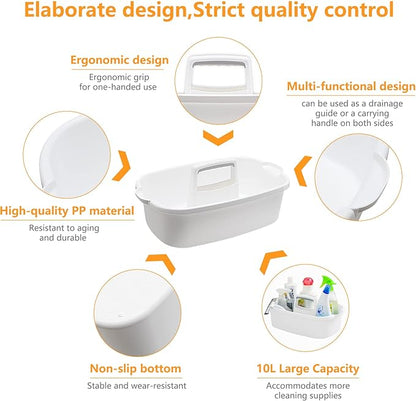Goderewild Multi-Purpose Plastic Cleaning Caddy - Image 3