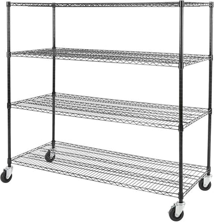 Bepritm 4-Tier Wire Shelving, Heavy Duty Metal Garage Shelving by Unknown