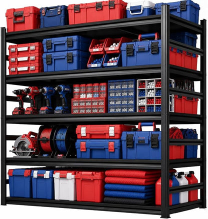 Garage Shelving, 2-in-1 Adjustable Storage Shelves by FlyDzrewtGarageShelving
