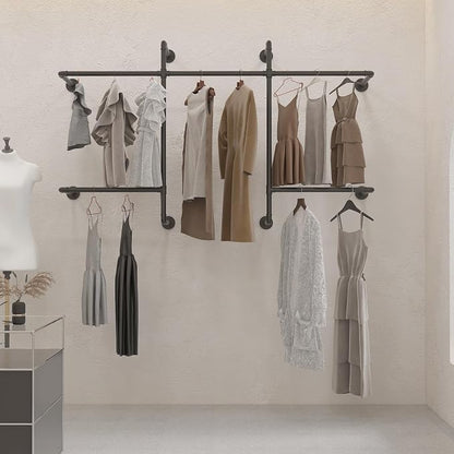 Industrial Pipe Clothing Racks - Image 2