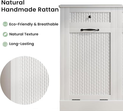 Double Tilt Out Laundry Hamper Cabinet, 10 Gallon Laundry Cabinet - Image 6