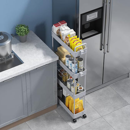 SOLEJAZZ Slim Rolling Storage Cart - Image 3