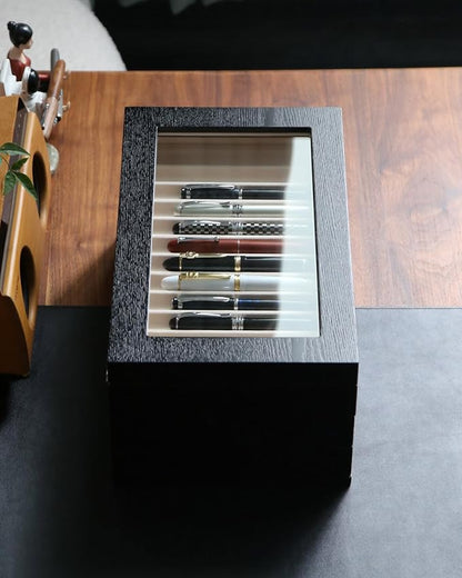 wood pen display case 36 slot Fountain pen Box storage Organizer - Image 6
