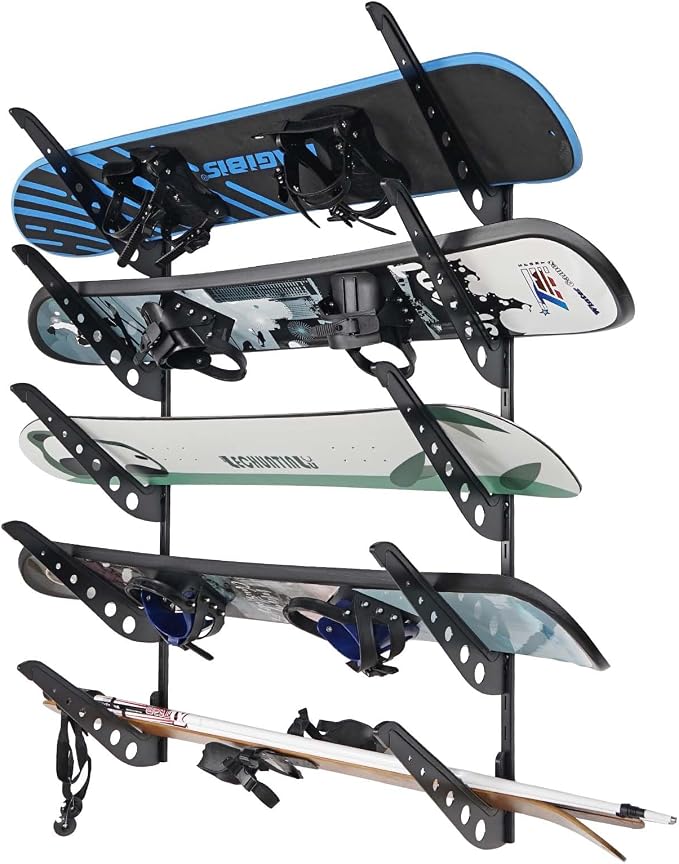 Snowboard Wall Racks, Adjustable Storage Rack by JUSTOOP