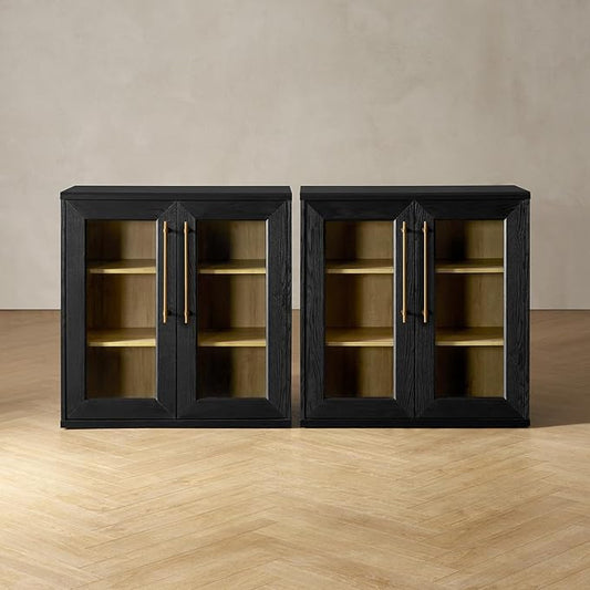 mopio Blake Storage Cabinet, Small Modular Accent Display Sideboard Buffet by MopioInc