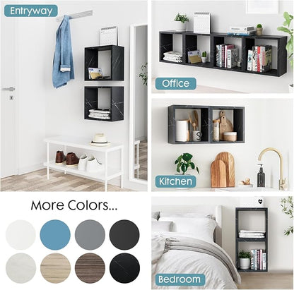 Cube Floating Shelves Set2, Display Shelves Wall Mount 7.75" D x 12.5" W x - Image 5