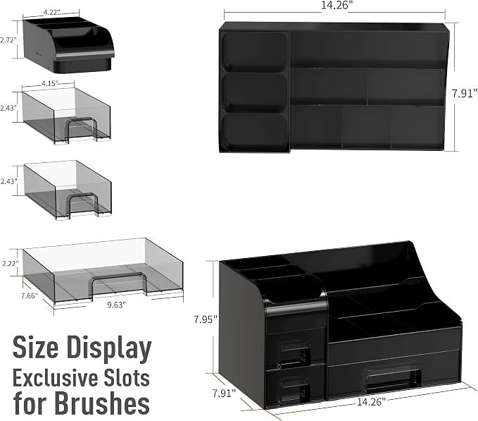 Extra Large Makeup Organizer for Vanity, Countertop Organizer - Image 6