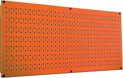 Wall Control Pegboard 16in x 32in Horizontal Orange Metal Pegboard Tool Board by Wall+Control