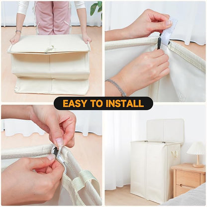 150L Double Laundry Hamper - Image 3