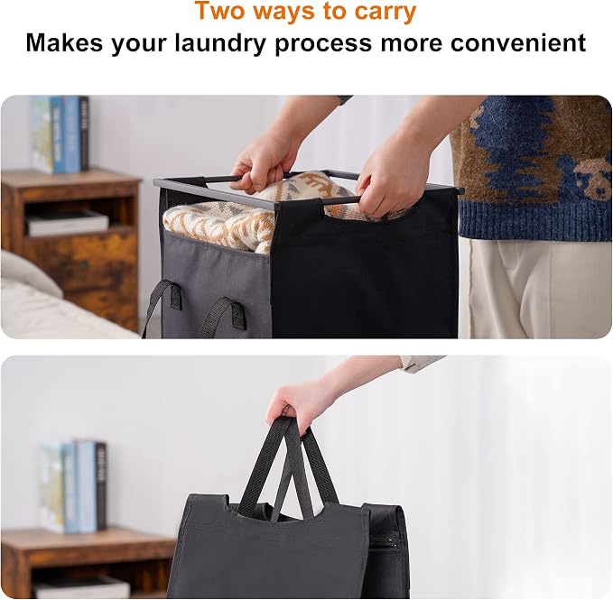 Heybly Laundry Hampers, 3 × 12.5 Gal Laundry Basket - Image 5