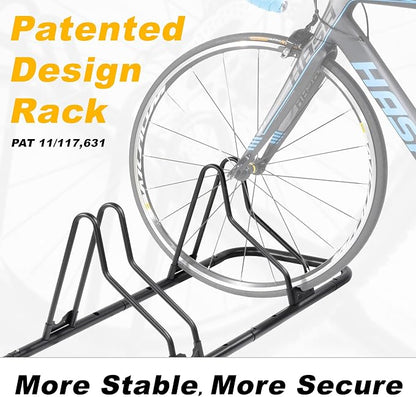 CyclingDeal Bicycle Floor Parking Rack Stand - Image 2