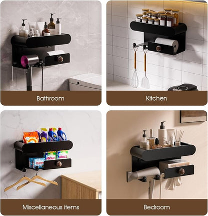 Universal Hair Dryer Holder, Hair Tool Organizer - Image 4
